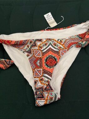 Women’s Printed Hipster Bikini Bottom - Multicolor Lspace 
Medium new